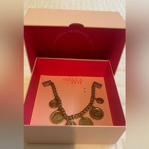 NIB - Stella & Dot Heritage Charm Coin Necklace